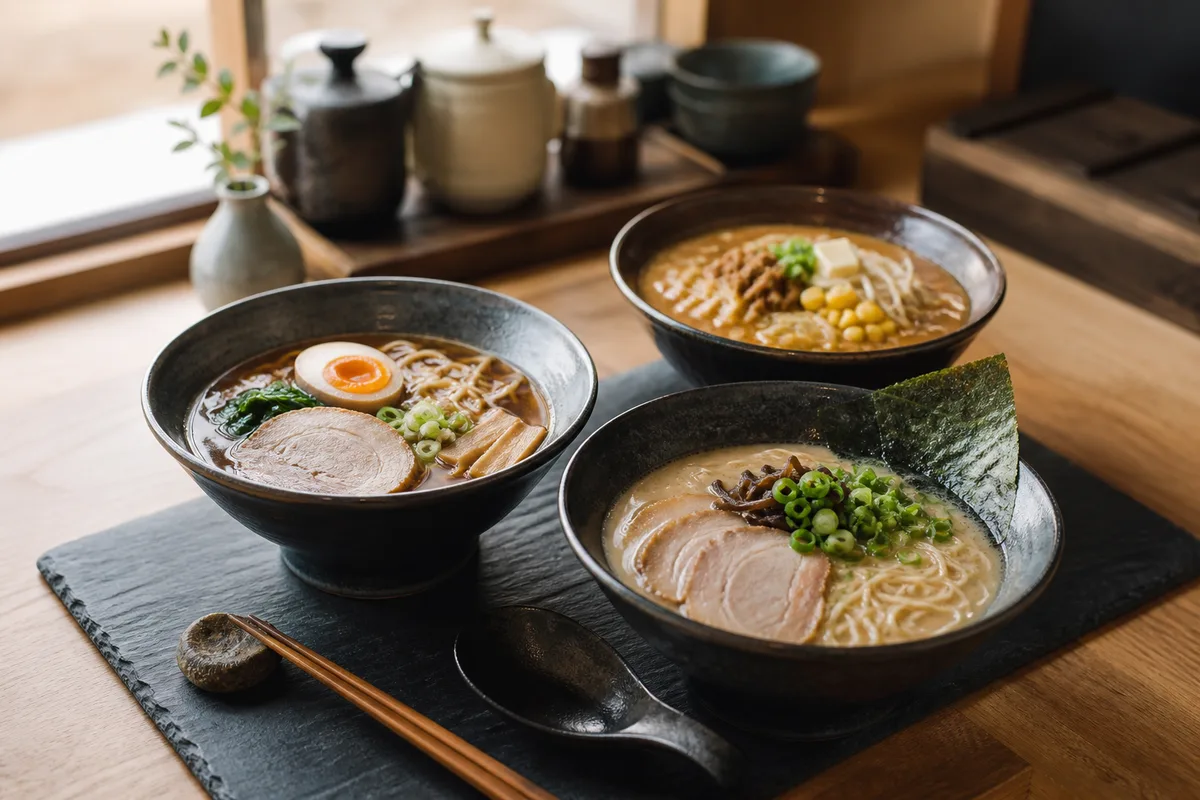 Ramen tonkotsu, shoyu, miso : les familles