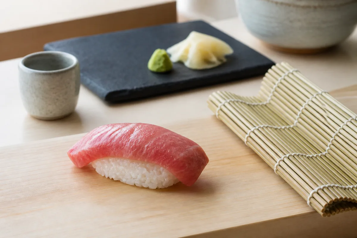 Sushi et poisson cru